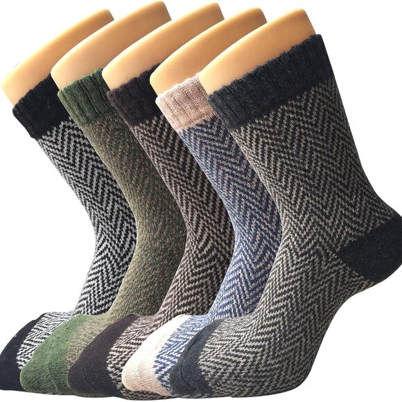Jewelry - Womens Wool Socks, Stocking Stuffers Gifts for Women Men Warm Soft Crew Boot Soc
